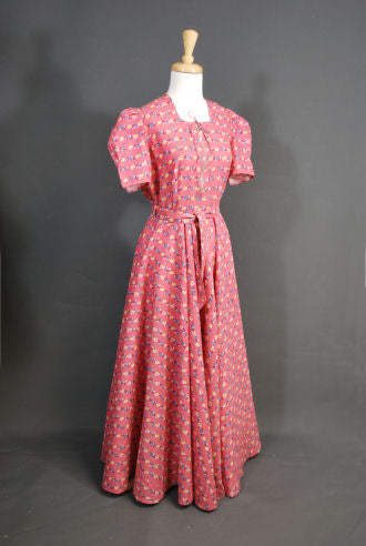 1930s 1940s Vintage Housecoat