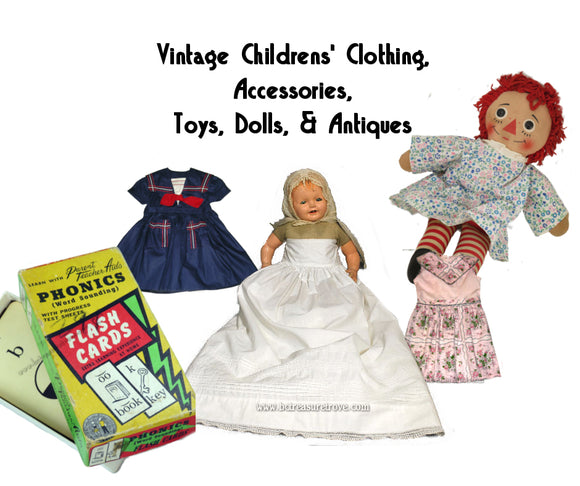 Antique & Vintage Children's Clothing, Accessories, Antiques