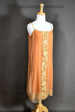 Silk and Lace Underdress - 1920s Tea Gown Dress Antique