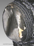 Note Silk Damage on Crown of Antique Bonnet