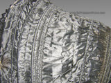 Detail of Drawn Silk on Antique Bonnet