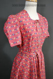 Vintage 1930s 1940s Hostess Gown, House Dress