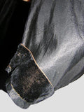 Civil War Era Antique Mourning Dress - Black Velvet Band on Sleeve Cuff
