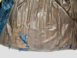 Civil War Era Antique Mourning Dress - Skirt lining tear