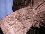 Early Edwardian Belle Epoque Dress - Sleeve Cuff Ruching