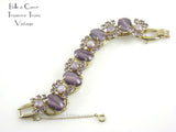 Juliana Delizza & Elster Purple Cabochon 5 Link Bracelet 