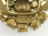 Vintage Austrian Garnet Ring - Back Mark