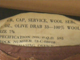 WWII Service Cap Label 