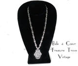 Eisenberg Rhinestone Vintage Pendant Necklace 1960s