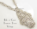 Eisenberg Rhinestone Vintage Pendant Necklace 1960s