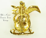 Vintage Christmas Brooch Snowman Pin