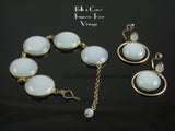 Castlecraft Light Blue Moonglow Set- Bracelet and Earrings