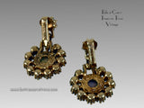 Back View - Vintage Sarah Coventry Earrings - 1970s - "Empress"