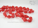 Sarah Coventry "Holiday Beads" RED 1970s Vintage 11230