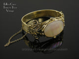 Whiting & Davis Victorian Revival Mother of Pearl Vintage Bracelet 