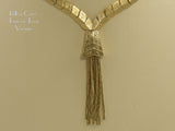 Metal Fringe Detail Vintage Kramer Necklace 