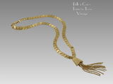 Vintage Egyptian Style Goldtone Kramer Necklace 