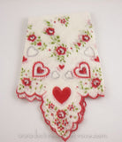 Vintage Valentine Hanky - Unused, in Original Folds 12169