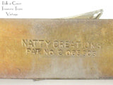 1930s Natty Creations Scarf Clip Brooch Signed with Pat No 11140