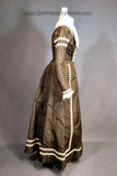 Side View - late Victorian dress 1890s antique dress