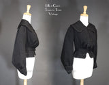 Black Victorian Wool Bodice Jacket