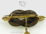 Detail - Victorian Hair Brooch C-Clasp