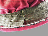 Detail of pinned area of hatband