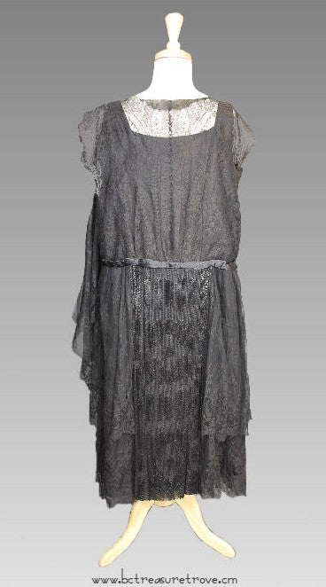 chinese dress ladies 20s Sheer Lace Dress