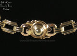 Art Deco Gold Fill Choker Necklace Louis Stern Motif Detail