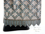 Bottom Detail Fringe Whiting & Davis Mesh Flapper Purse 60222