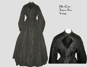 1860s Civil War Era Mourning Dress