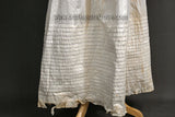 Antique Civil War Era Petticoat - Torn Hem Ruffle and Beautiful Tucks on Bottom of Petticoat