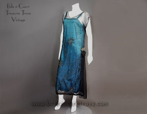 Original 1920s Flapper Evening Dress 1920s