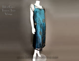 Antique Steel Beaded Flapper Dress 1920s 