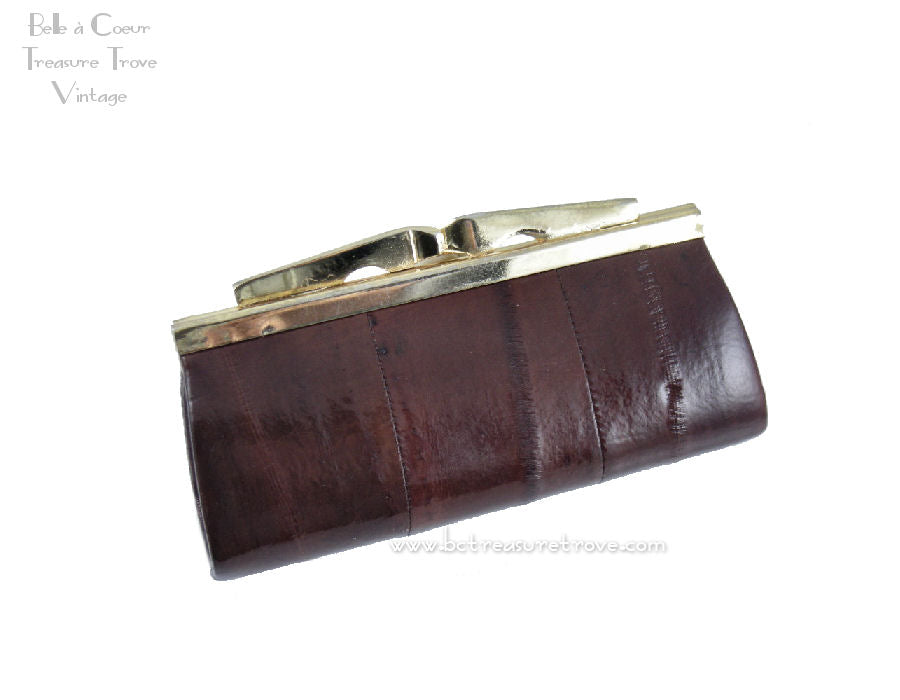 Eel Skin Vintage Lipstick Cosmetic Case Belle à Coeur Treasure Trove