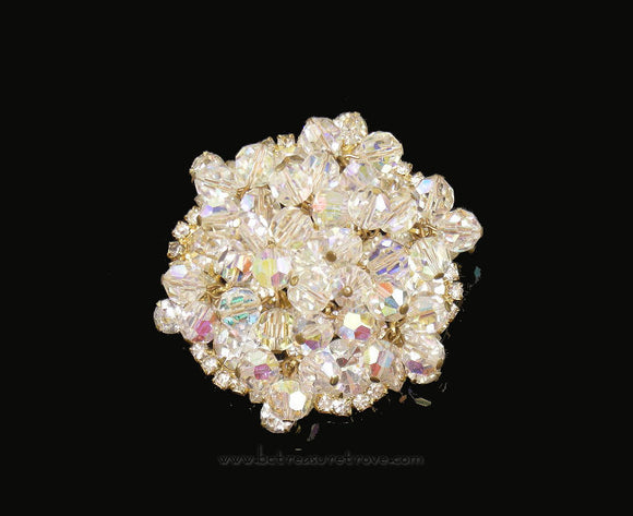 Jewel Brooch With Lilac And White Rhinestones H234- – GAFFORELLI SRL