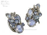 Julilana DeLizza & Elster Blue & White Givre Earrings 