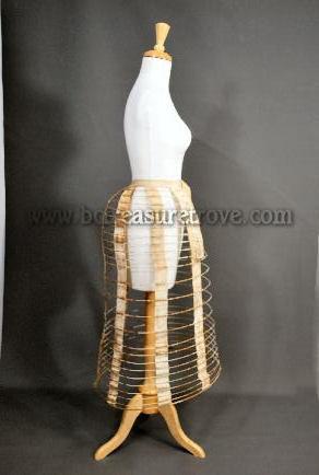 Original Antique Cage Crinoline with Bustle 1870 1880