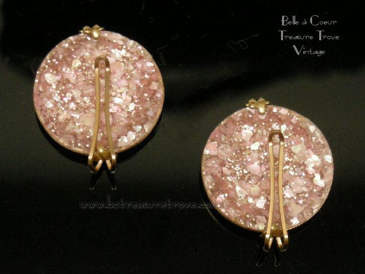 Vintage lucite earrings cheap