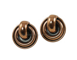 Renoir Vintage Copper Doorknocker Earrings 
