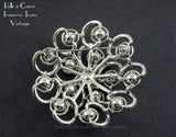 Sarah Coventry Celestial Ice Brooch BACK 11037