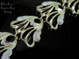 Sarah Coventry Frosted Feathers Bracelet Vintage 1960s - Detail