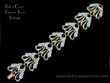 Sarah Coventry Frosted Feathers Bracelet Vintage 1960s