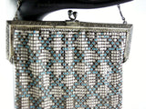 Top Detail Frame & Chain Handle Whiting & Davis Mesh Purse 60222