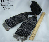 Very Large Antique Miser's Purse / Dancer's Purse - shown with ruler for size reference70268