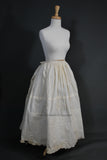 Original Victorian 1860s Civil War Era Tucked Petticoat with ID