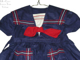 Vintage Girls Sailor Dress - Front Detail 80171