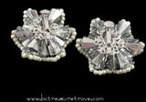 Backs - Vintage Vendome Earrings AB Cones and Faux Pearls Star Shape