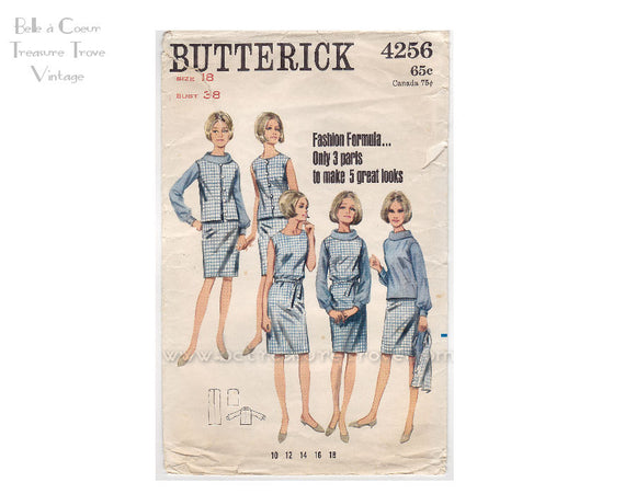 Vintage 1960s Dress Pattern Butterick 4256 Sewing Patterns Bust 38 Blo – Belle à Coeur Treasure Trove