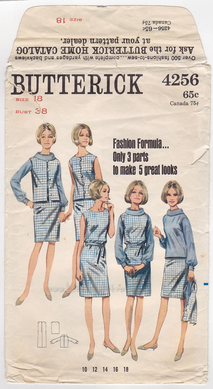 Vintage 1960s Dress Pattern Butterick 4256 Sewing Patterns Bust 38 Blo –  Belle à Coeur Treasure Trove
